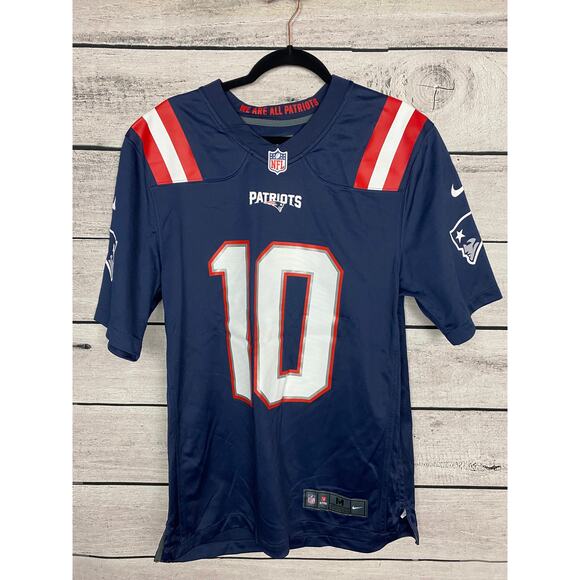 Men's New England Patriots Mac Jones #10 Nike Navy Legend Jersey- Size Medium - Picture 1 of 4